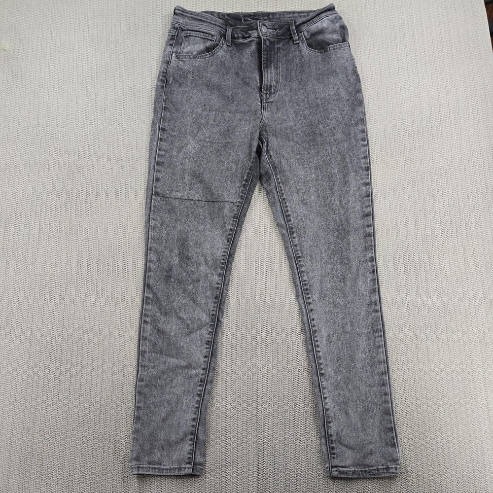 Levis Jeans Womens 32x30 Gray Skinny Tapered Leg Denim Pants Casual 5 Pocket